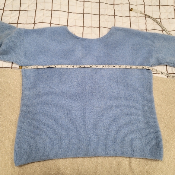 ​Sézane Barry Jumper Light Blue Cardigan French Girl Quiet Luxury Knit Soft Cozy - Picture 12 of 15